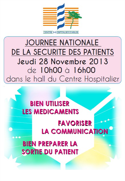 Semaine de la sécurité des patients Le Centre Hospitalier se mobilise le jeudi 28 novembre