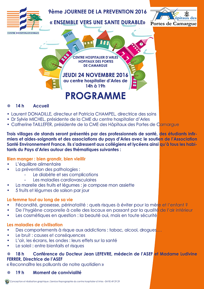 Programme journée de prévention 2016